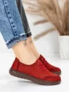 Pantofi Casual Dama din piele naturala 8736 RED | FORMAZIONE