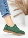 Pantofi Casual Dama din piele naturala 8736 GREEN | FORMAZIONE
