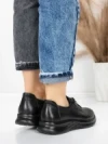 Pantofi Casual Dama din piele naturala 5712567 BLACK | ADVANCER
