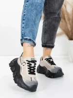 Pantofi Sport Dama din piele naturala 9802 GREY | FRANCO GERARDO