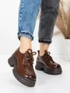Pantofi Casual Dama din piele naturala 10829 BROWN | FORMAZIONE