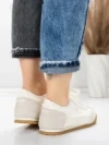 Pantofi Sport Dama din piele naturala KM0820 CREAM | ADVANCER