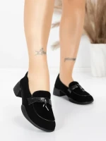 Pantofi Casual Dama din piele naturala 5820-20 BLACK | ADVANCER