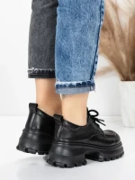 Pantofi Casual Dama din piele naturala 8305 BLACK | ADVANCER