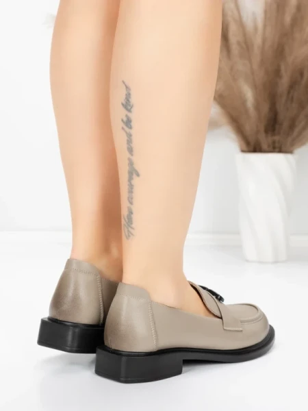 Pantofi Casual Dama din piele naturala 11520-120 GREY | ADVANCER