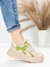 Pantofi Sport Dama din piele naturala 8255 GREEN | ADVANCER
