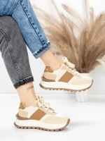 Sneakers Dama 5WL117 BROWN | MEI