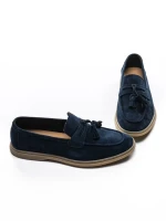 Mocasini Barbati din piele naturala 25891 BLUE | FRANCO GERARDO