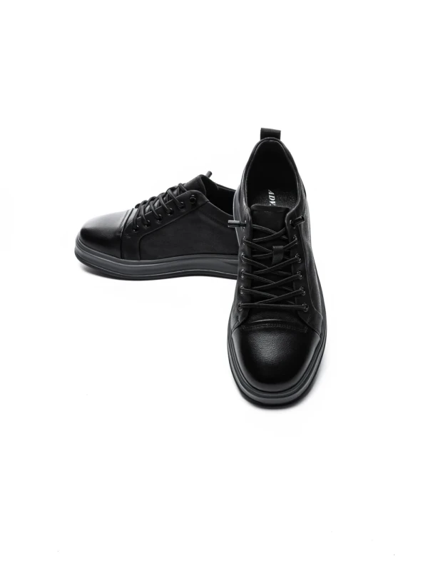 Pantofi Sport Barbati din piele naturala W27019 BLACK | ADVANCER