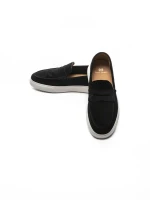 Mocasini Barbati din piele naturala 25859 BLACK | FRANCO GERARDO