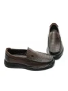 Pantofi Casual Barbati din piele naturala 93701 BROWN | ADVANCER