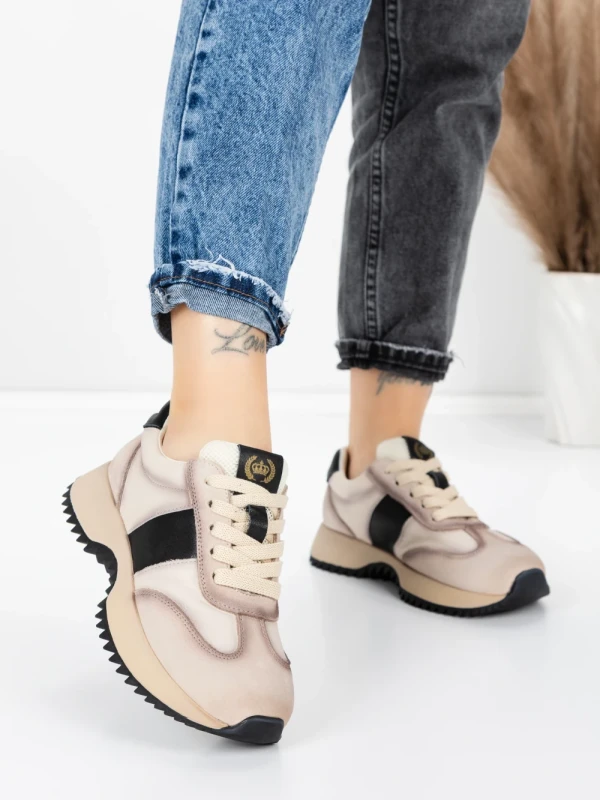 Pantofi Sport Dama din piele naturala KM3309 BLACK | ADVANCER