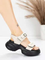 Valódi bőrből készült női szandál 6818 Krém | Advancer » MeiMall.hu