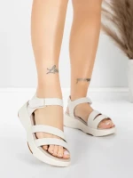 Valódi bőrből készült női szandál 032 Krém | Advancer » MeiMall.hu
