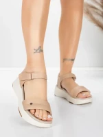 Valódi bőrből készült női szandál 036 Őszibarack | Adv... » MeiMall.hu