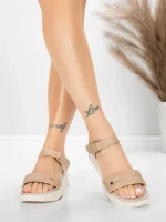 Valódi bőrből készült női szandál 036 Őszibarack | Adv... » MeiMall.hu