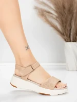 Valódi bőrből készült női szandál 037 Őszibarack | Adv... » MeiMall.hu