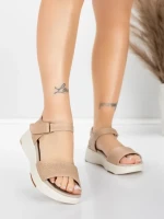 Valódi bőrből készült női szandál 037 Őszibarack | Adv... » MeiMall.hu