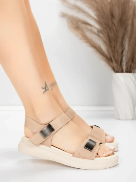 Valódi bőrből készült női szandál 1028 Őszibarack | Ad... » MeiMall.hu