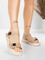 Valódi bőrből készült női szandál 1028 Őszibarack | Ad... » MeiMall.hu