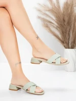 Valódi bőrből készült női szandál 103 Zöld | Advancer » MeiMall.hu