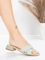 Valódi bőrből készült női szandál 103 Zöld | Advancer » MeiMall.hu