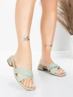 Valódi bőrből készült női szandál 103 Zöld | Advancer » MeiMall.hu