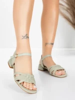 Valódi bőrből készült női szandál 105 Zöld | Advancer » MeiMall.hu