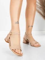 Valódi bőrből készült női szandál 22396 Őszibarack | A... » MeiMall.hu