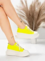 Természetes bőrből készült női sportcipő 227802 Citrom... » MeiMall.hu