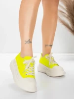 Természetes bőrből készült női sportcipő 227802 Citrom... » MeiMall.hu