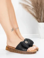 Valódi bőrből készült női papucs 28118 Fekete | Advancer » MeiMall.hu