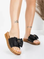 Valódi bőrből készült női papucs 28118 Fekete | Advancer » MeiMall.hu