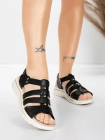 Valódi bőrből készült női szandál 3FR035 Fekete | Adva... » MeiMall.hu