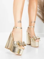 Vastag sarkú szandál és platform 3KV52 Arany | Mei » MeiMall.hu
