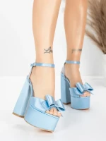 Vastag sarkú szandál és platform 3KV52 Türkiz | Mei » MeiMall.hu