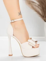 Szandál karcsú sarkú és platform 5DC39 Bézs | Mei » MeiMall.hu