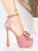 Szandál karcsú sarkú és platform 5DC39 Rózsaszín | Mei » MeiMall.hu