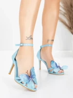 Karcsú sarkú női szandál 5GS62 Kék | Mei » MeiMall.hu