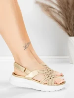 Női platform szandál 5GS67 Arany | Mei » MeiMall.hu
