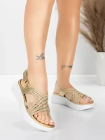 Női platform szandál 5GS67 Arany | Mei » MeiMall.hu