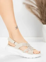 Női platform szandál 5GS67 Bézs | Mei » MeiMall.hu