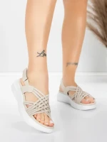 Női platform szandál 5GS67 Bézs | Mei » MeiMall.hu