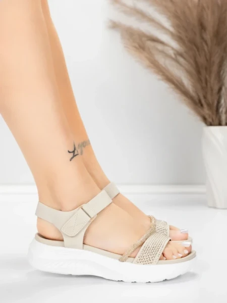 Női platform szandál 5GS68 Bézs | Mei » MeiMall.hu