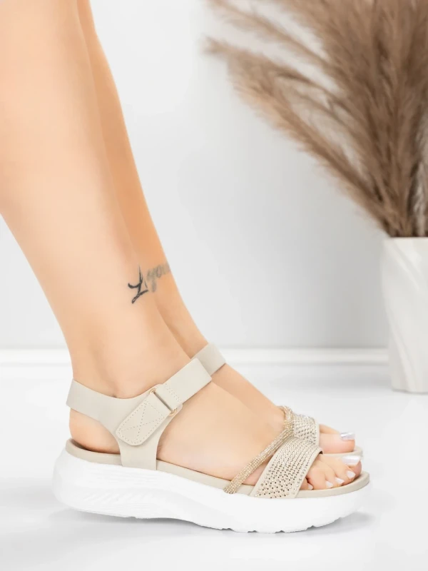 Női platform szandál 5GS68 Bézs | Mei » MeiMall.hu