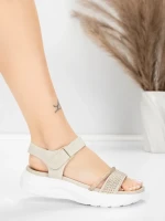 Női platform szandál 5GS68 Bézs | Mei » MeiMall.hu