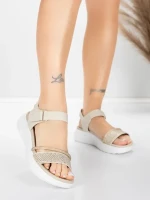 Női platform szandál 5GS68 Bézs | Mei » MeiMall.hu