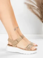 Női platform szandál 5GS68 Őszibarack | Mei » MeiMall.hu