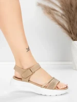 Női platform szandál 5GS68 Őszibarack | Mei » MeiMall.hu