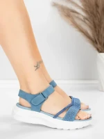 Női platform szandál 5GS68 Kék | Mei » MeiMall.hu